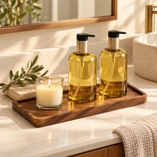 Natural Wood Serving Tray | Coffee, Snacks & Display