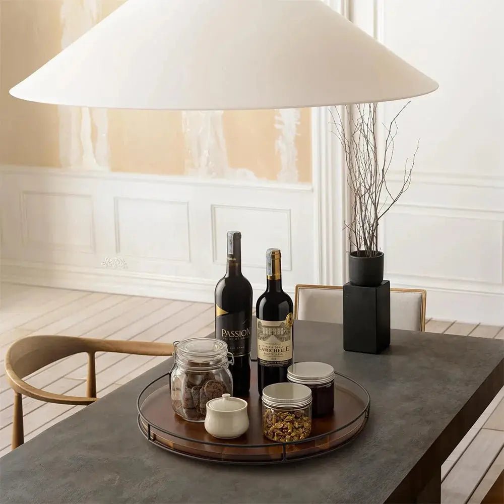 The Mill oak lazy Susan for a kitchen counter or table
